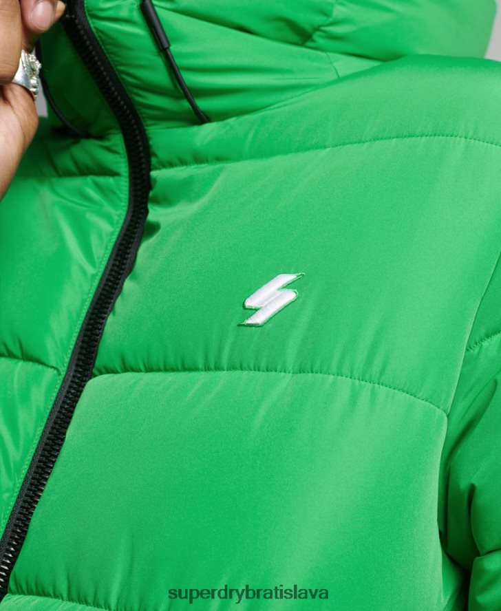 Superdry muži športová bunda s kapucňou 6B4ZTR1090 oblečenie zelená