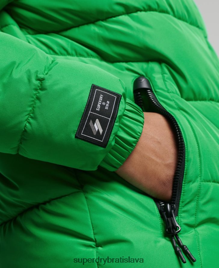 Superdry muži športová bunda s kapucňou 6B4ZTR1090 oblečenie zelená