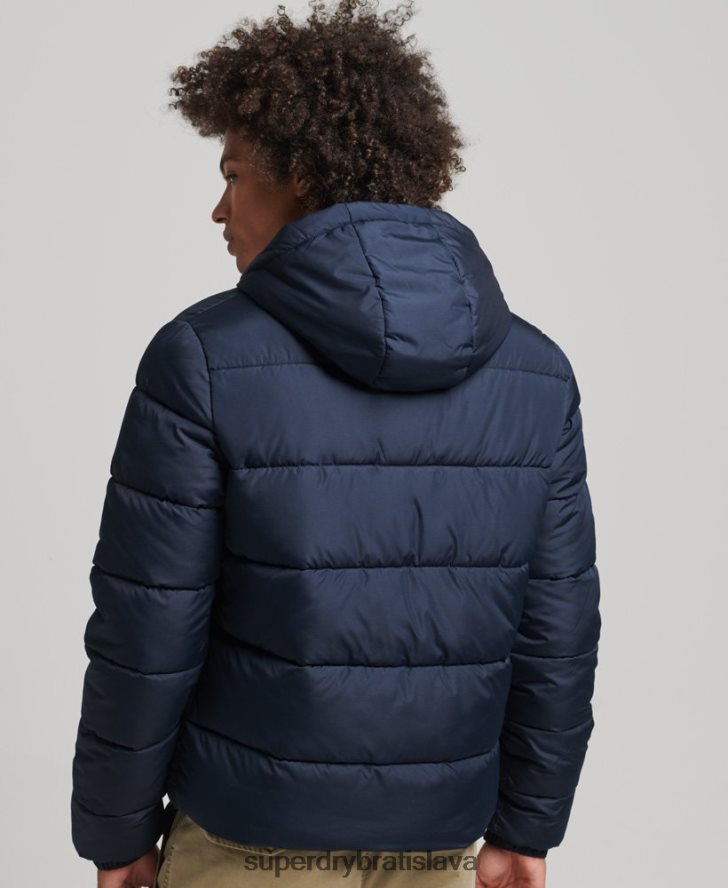 Superdry muži športový pufer 6B4ZTR4462 oblečenie námorníctvo