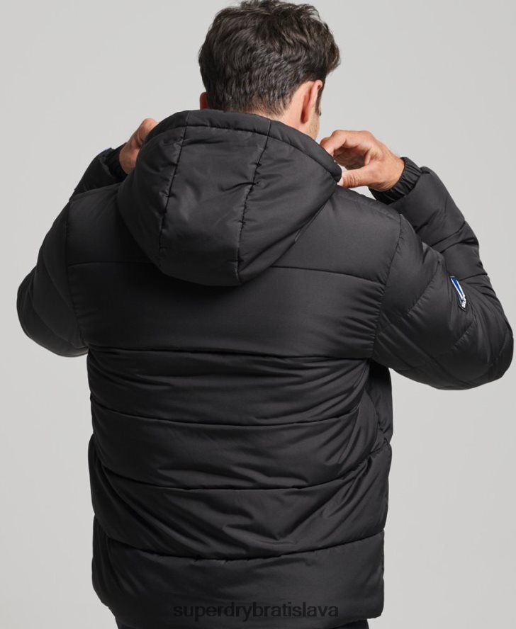 Superdry muži športový pufer 6B4ZTR4491 oblečenie čierna