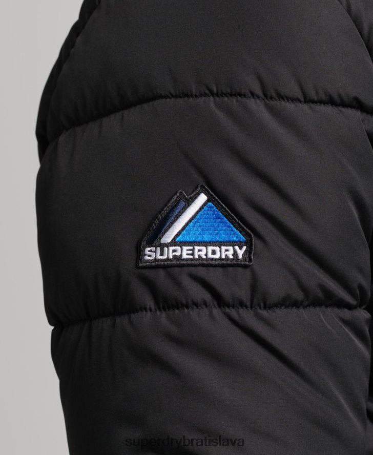 Superdry muži športový pufer 6B4ZTR4491 oblečenie čierna