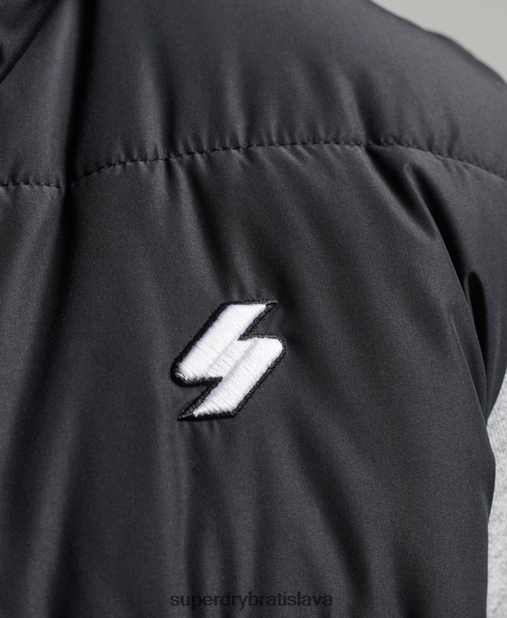 Superdry muži Športová vesta bez kapucne 6B4ZTR1102 oblečenie čierna