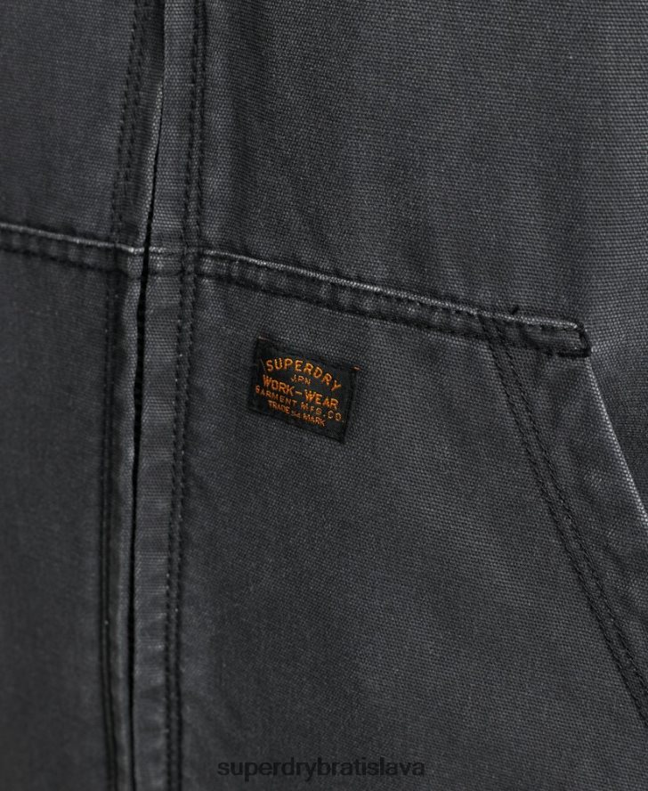 Superdry muži pracovné oblečenie bomber bunda s kapucňou 6B4ZTR1067 oblečenie hnedá