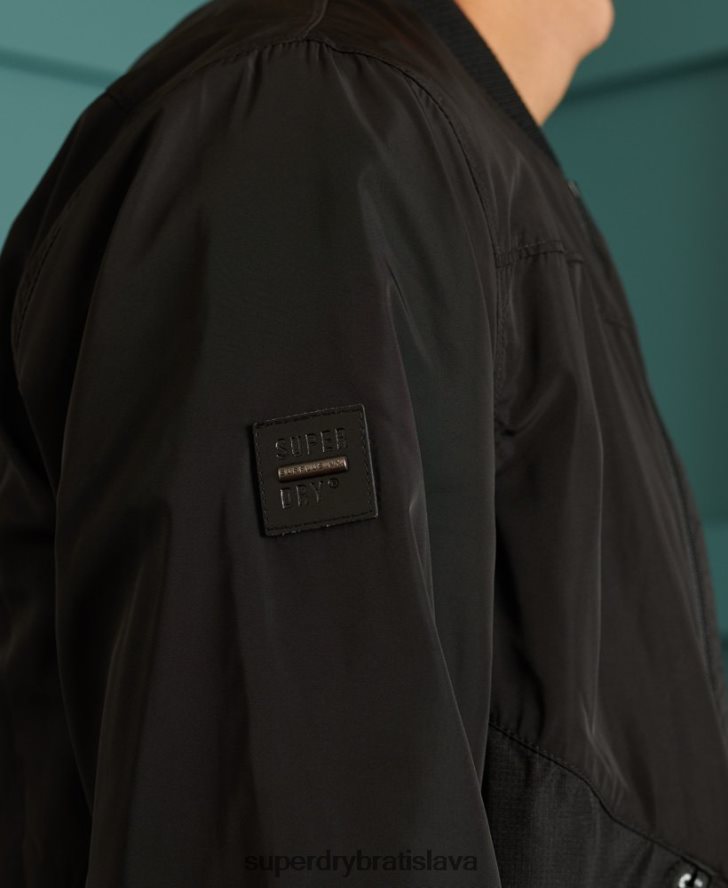 Superdry muži prebytočný tovar mušia váha bombardér 6B4ZTR1196 oblečenie čierna