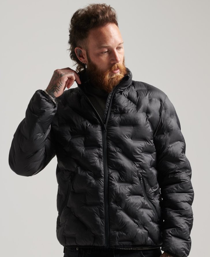Superdry muži prikrývka s tepelným tesnením 6B4ZTR1046 oblečenie čierna