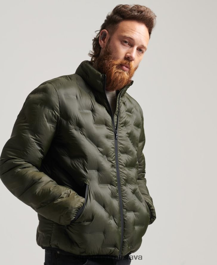 Superdry muži prikrývka s tepelným tesnením 6B4ZTR4650 oblečenie zelená