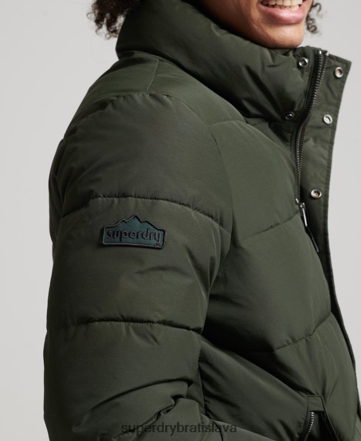 Superdry muži retro puffer bunda 6B4ZTR4566 oblečenie zelená