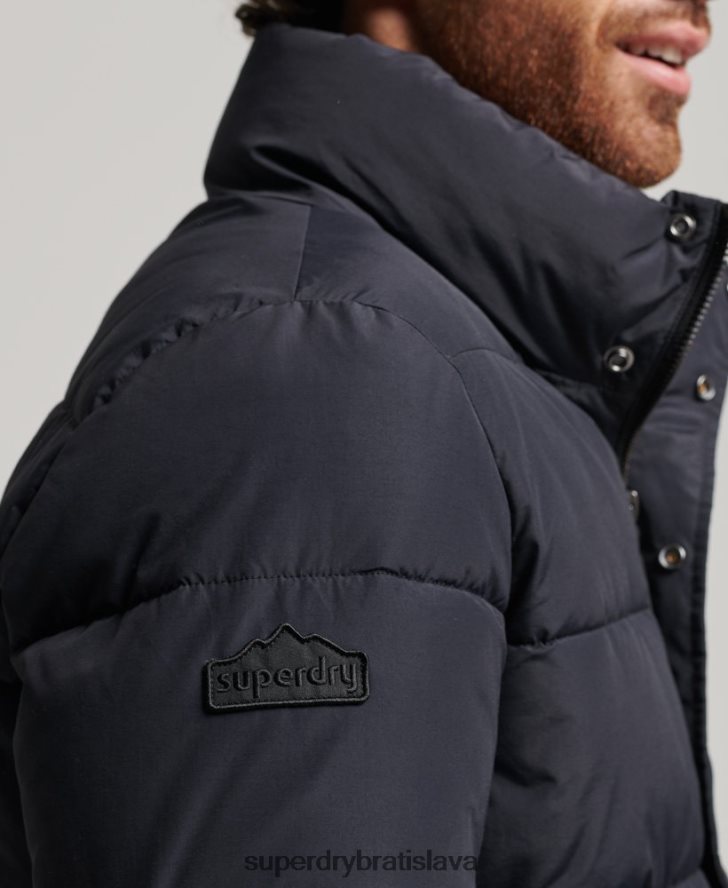 Superdry muži retro puffer bunda 6B4ZTR4697 oblečenie tmavošedý