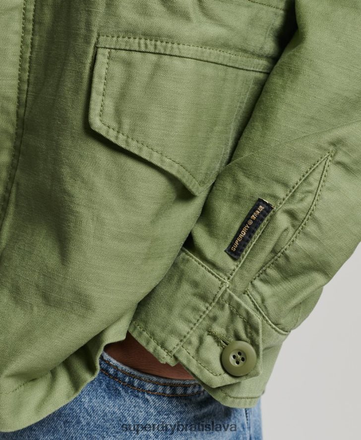 Superdry muži ročník vojenskej bundy m65 6B4ZTR928 oblečenie zelená