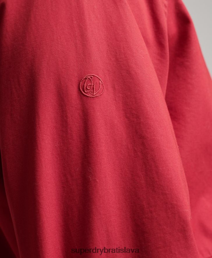Superdry muži ročník vysokoškolskej bundy Harrington 6B4ZTR4466 oblečenie červená