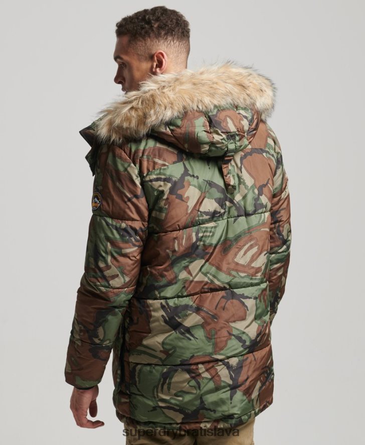 Superdry muži sd expedičná bunda parka 6B4ZTR4775 oblečenie zelená