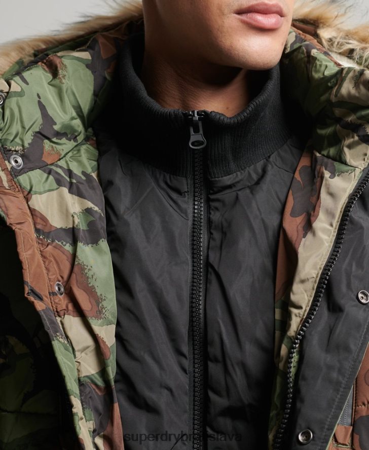 Superdry muži sd expedičná bunda parka 6B4ZTR4775 oblečenie zelená