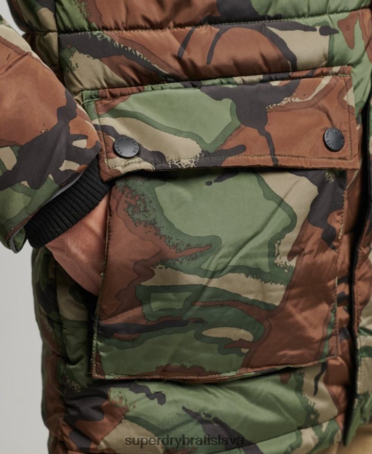 Superdry muži sd expedičná bunda parka 6B4ZTR4775 oblečenie zelená