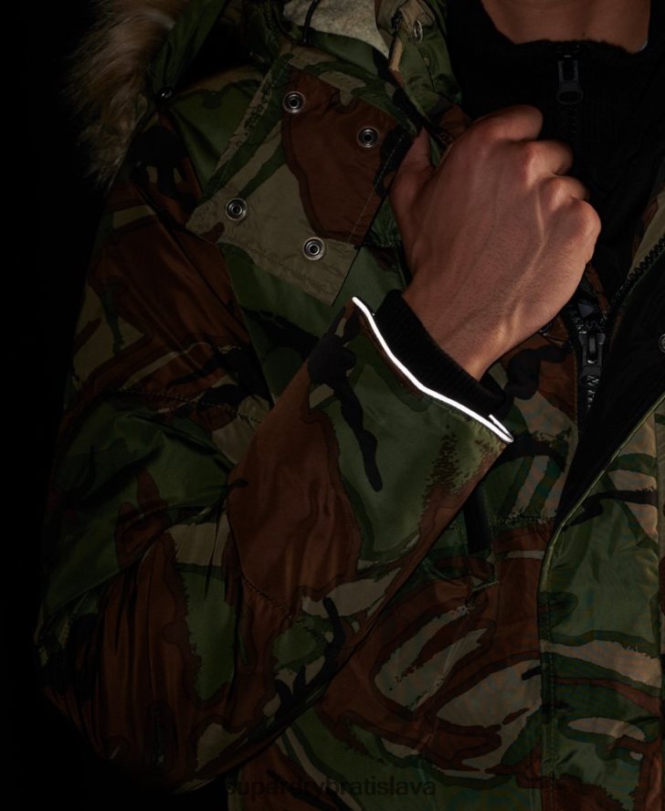 Superdry muži sd expedičná bunda parka 6B4ZTR4775 oblečenie zelená