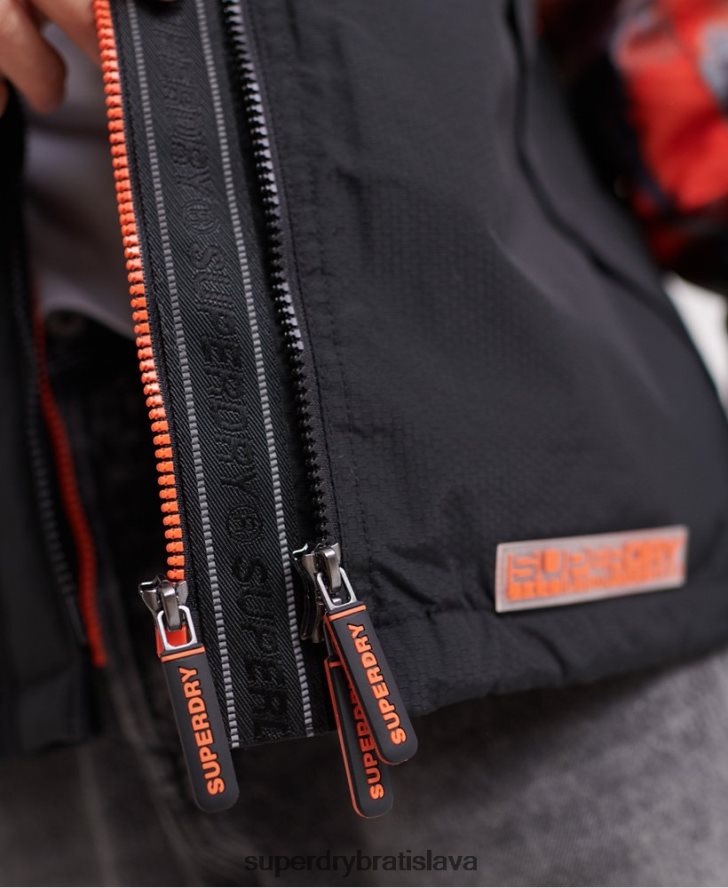 Superdry muži sd-wind útočná bunda s polárnou potlačou s kapucňou 6B4ZTR1201 oblečenie multi