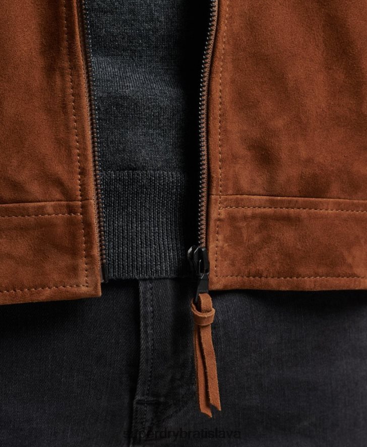 Superdry muži semišová bunda studios coach 6B4ZTR1147 oblečenie opálenie