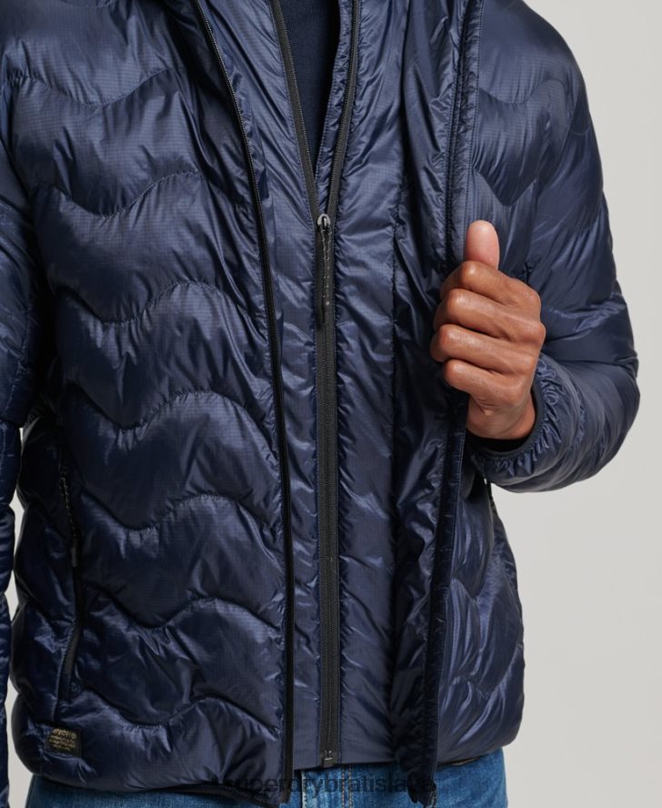 Superdry muži stredná vrstva bundy s kapucňou 6B4ZTR4699 oblečenie námorníctvo
