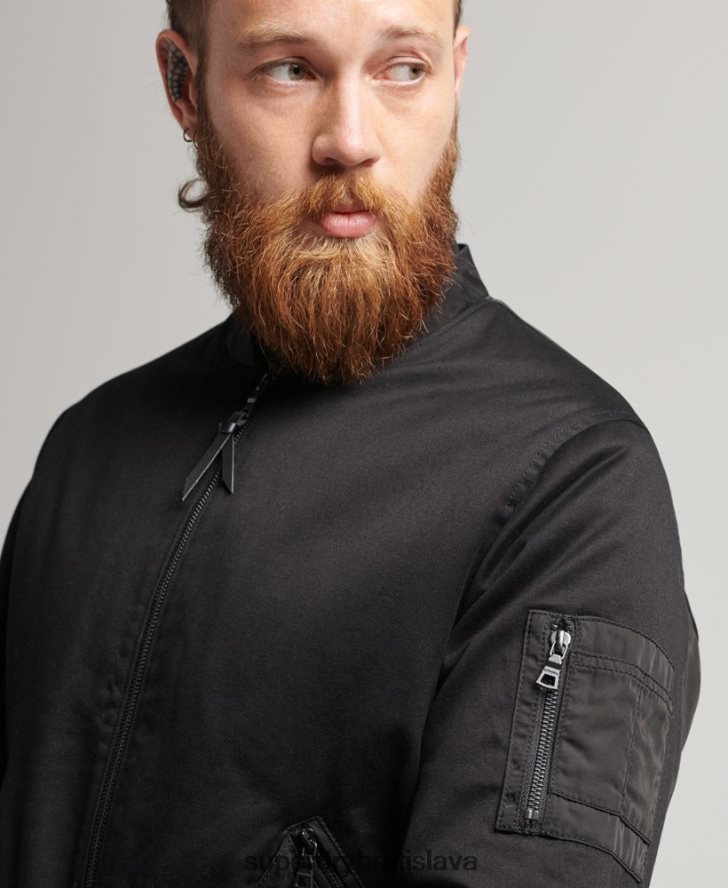 Superdry muži studios ma1 bombardér 6B4ZTR1142 oblečenie čierna