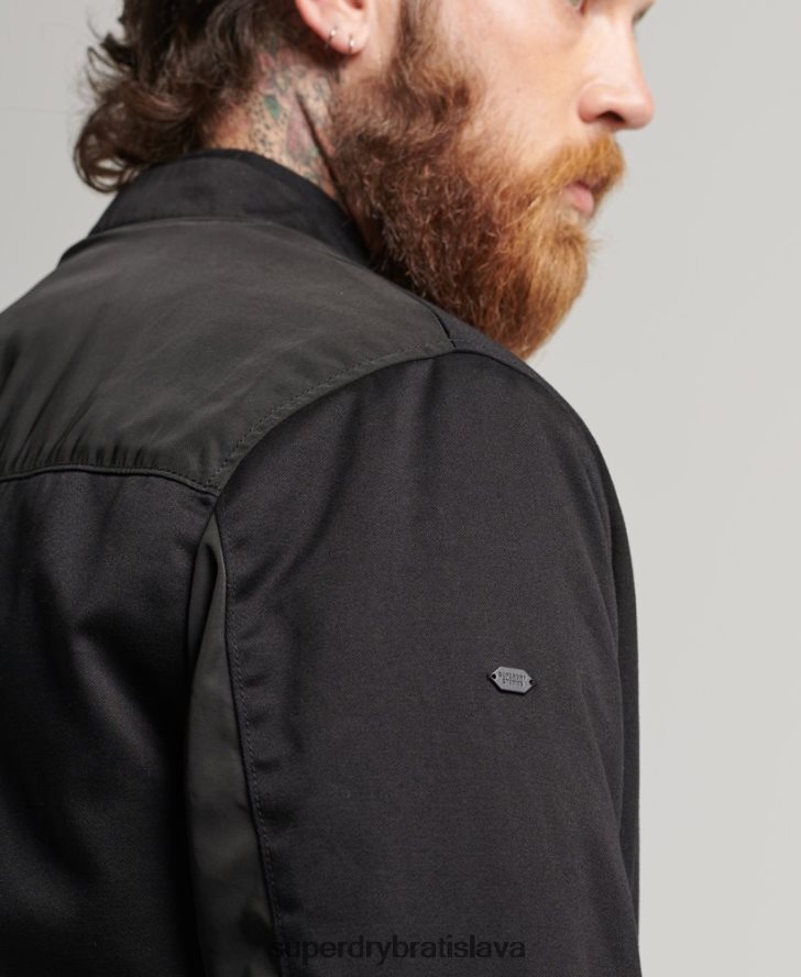Superdry muži studios ma1 bombardér 6B4ZTR1142 oblečenie čierna