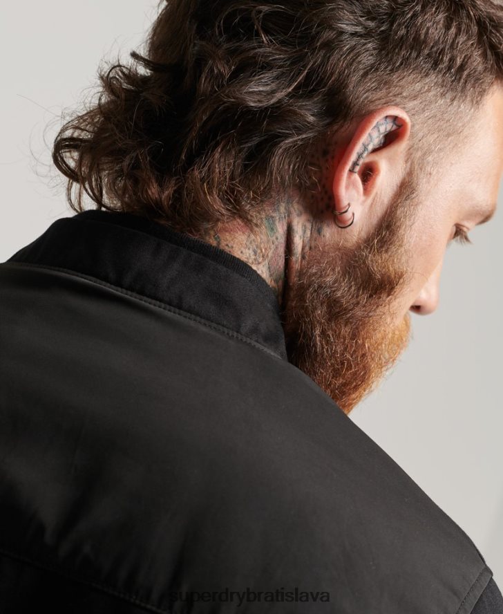 Superdry muži studios ma1 bombardér 6B4ZTR1142 oblečenie čierna
