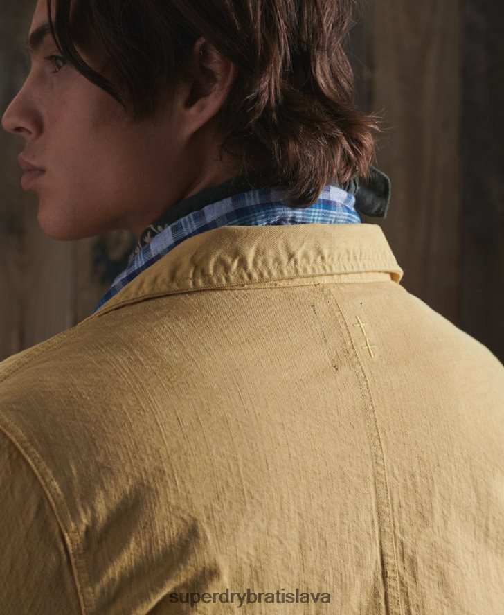 Superdry muži suchá umelecká bunda z limitovanej edície 6B4ZTR4714 oblečenie žltá