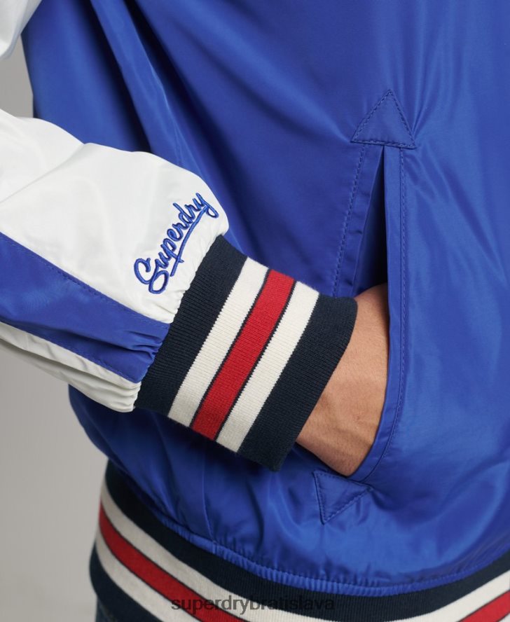Superdry muži suika bomber bunda 6B4ZTR4463 oblečenie Modrá