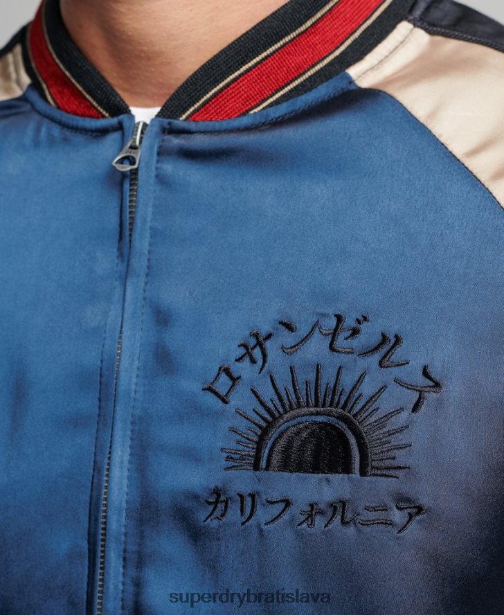 Superdry muži sukajan sako 6B4ZTR904 oblečenie tmavomodrá