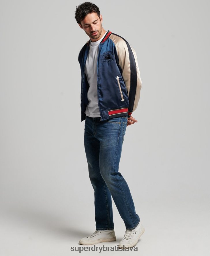 Superdry muži sukajan sako 6B4ZTR904 oblečenie tmavomodrá