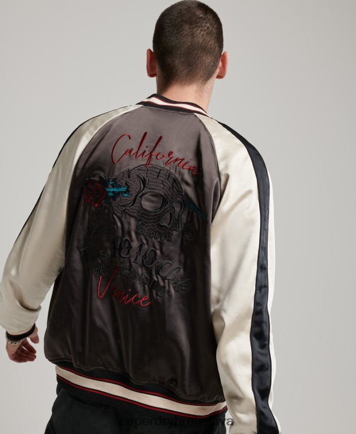 Superdry muži sukajan sako 6B4ZTR912 oblečenie tmavošedý