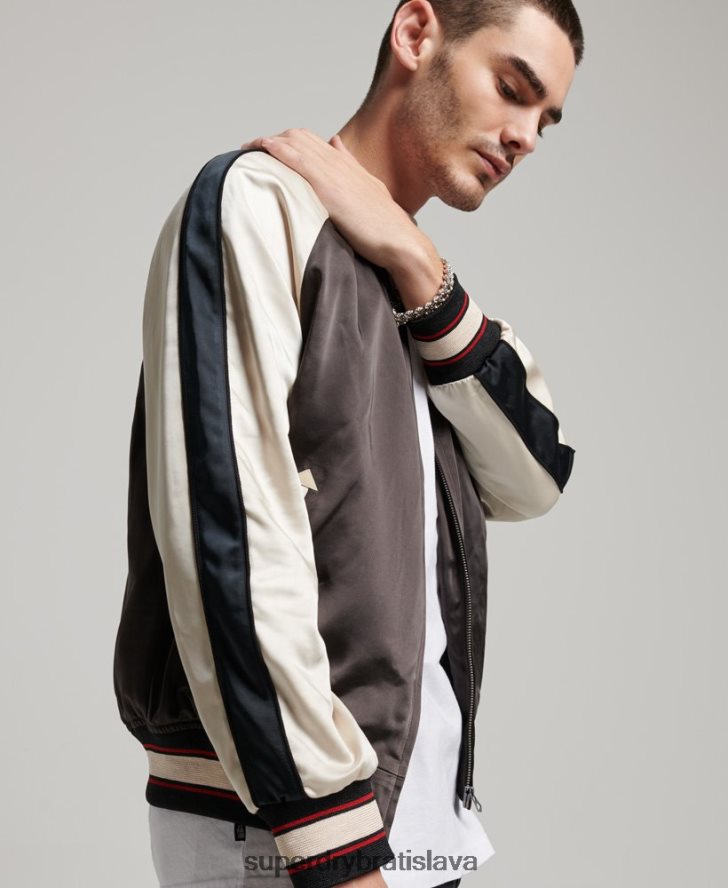 Superdry muži sukajan sako 6B4ZTR912 oblečenie tmavošedý
