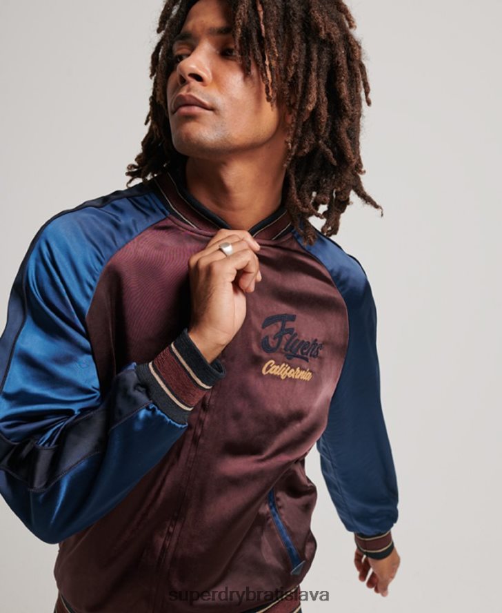 Superdry muži sukajan sako 6B4ZTR934 oblečenie červená