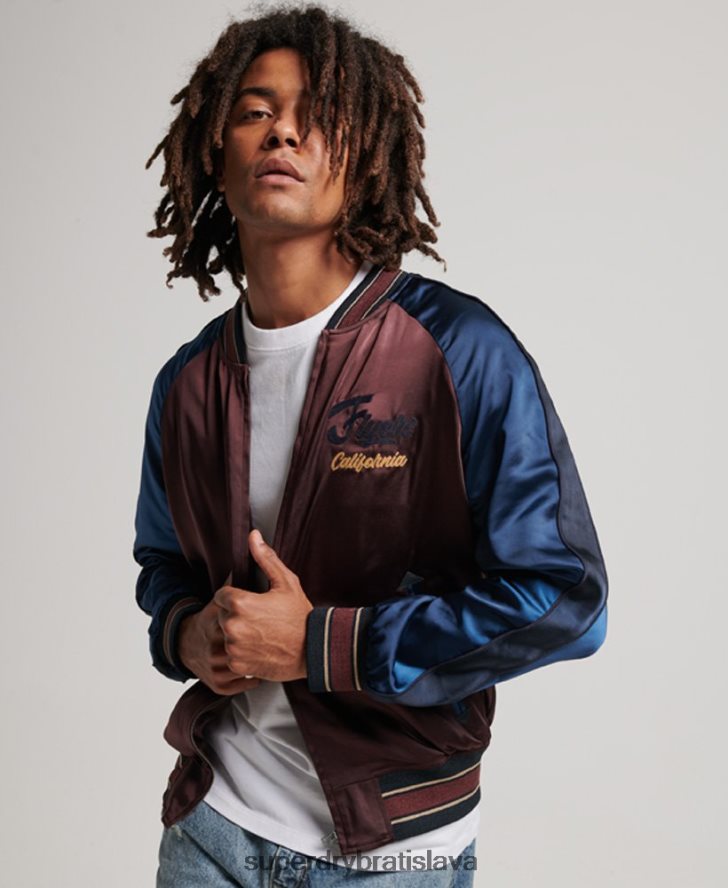 Superdry muži sukajan sako 6B4ZTR934 oblečenie červená