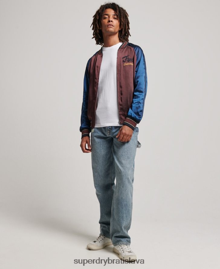 Superdry muži sukajan sako 6B4ZTR934 oblečenie červená