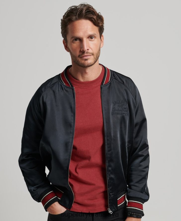 Superdry muži sukajan sako 6B4ZTR935 oblečenie čierna