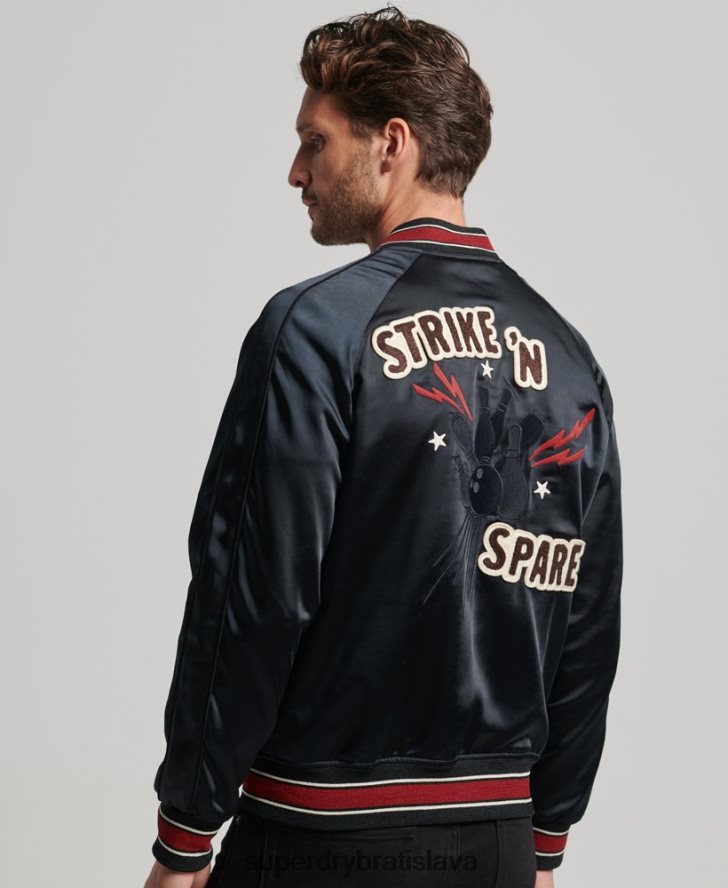 Superdry muži sukajan sako 6B4ZTR935 oblečenie čierna