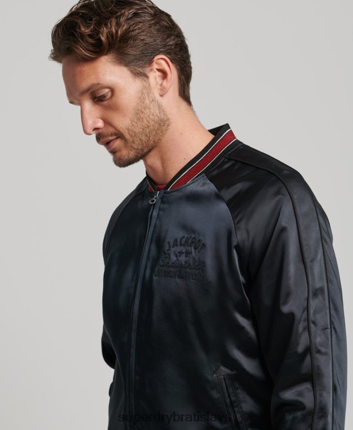 Superdry muži sukajan sako 6B4ZTR935 oblečenie čierna