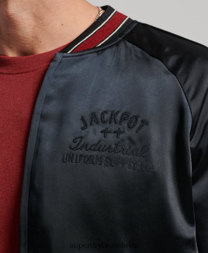 Superdry muži sukajan sako 6B4ZTR935 oblečenie čierna