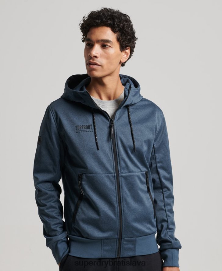 Superdry muži tech softshellová tepláková bunda 6B4ZTR4777 oblečenie námorníctvo