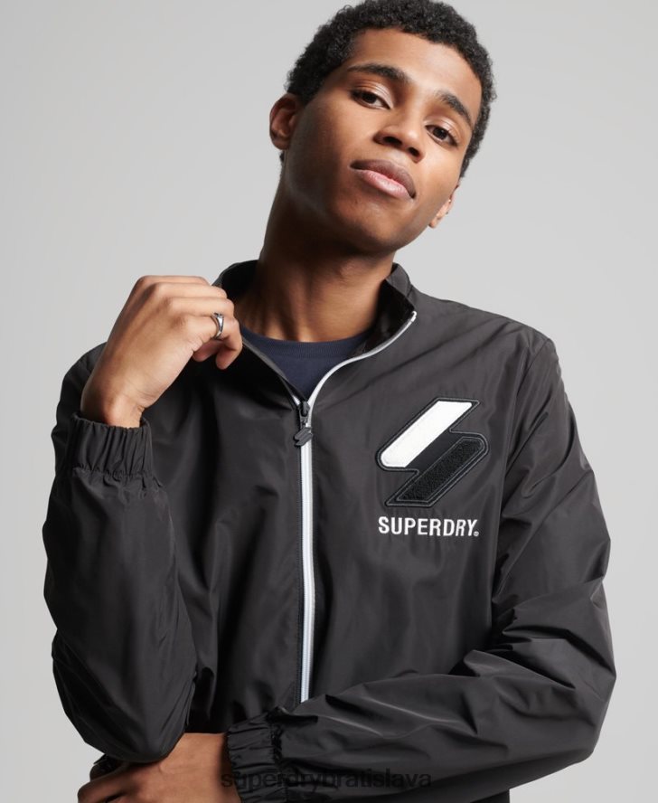 Superdry muži tepláková bunda 6B4ZTR1172 oblečenie čierna