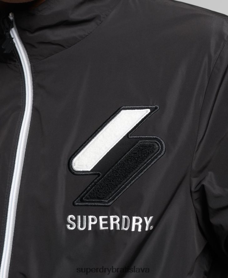 Superdry muži tepláková bunda 6B4ZTR1172 oblečenie čierna