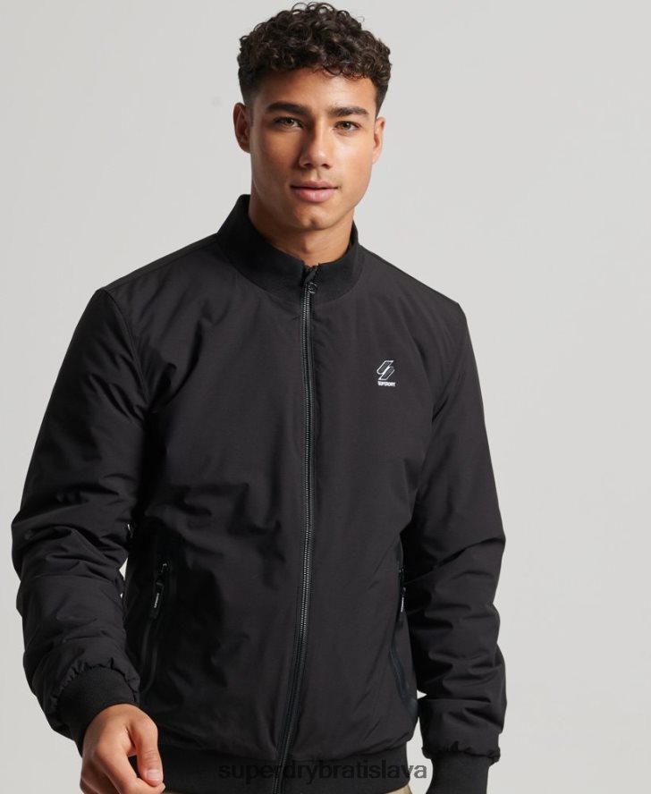 Superdry muži tréningová bunda Harrington 6B4ZTR1038 oblečenie čierna