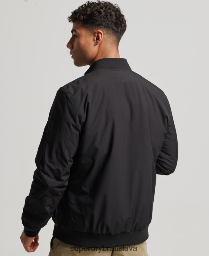Superdry muži tréningová bunda Harrington 6B4ZTR1038 oblečenie čierna