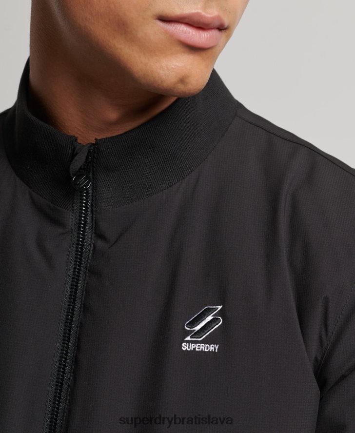 Superdry muži tréningová bunda Harrington 6B4ZTR1038 oblečenie čierna