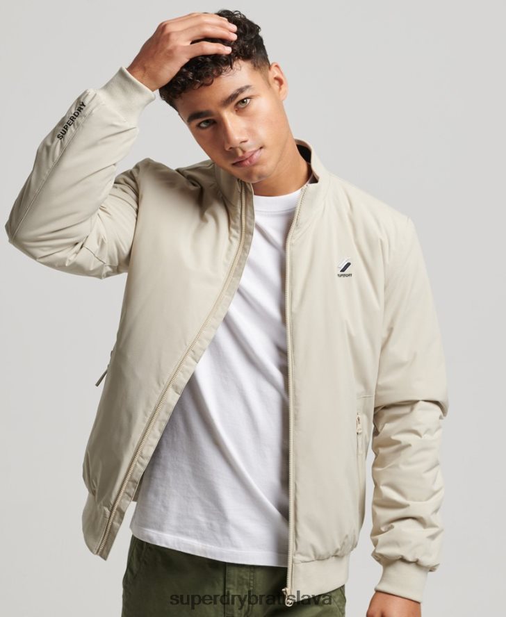 Superdry muži tréningová bunda Harrington 6B4ZTR941 oblečenie béžová