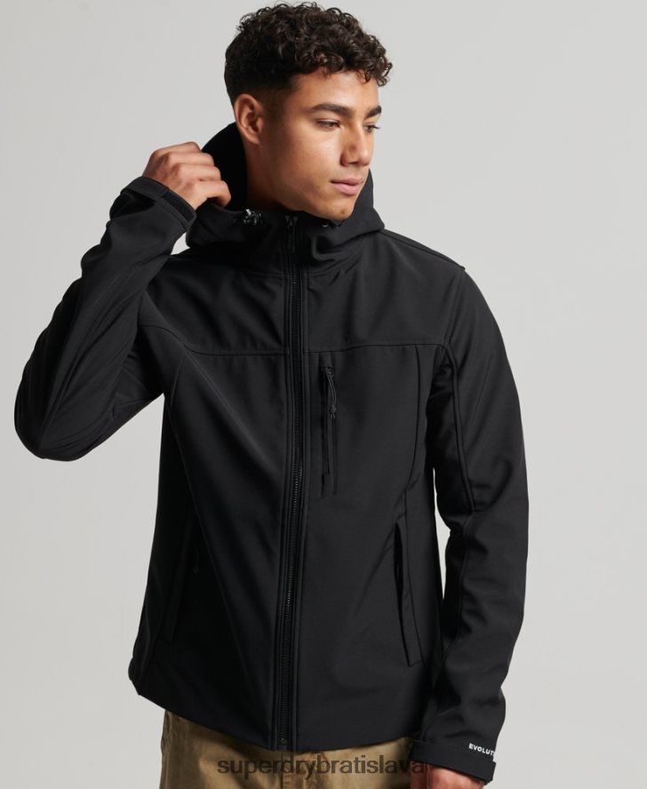 Superdry muži trekingová bunda 6B4ZTR910 oblečenie čierna