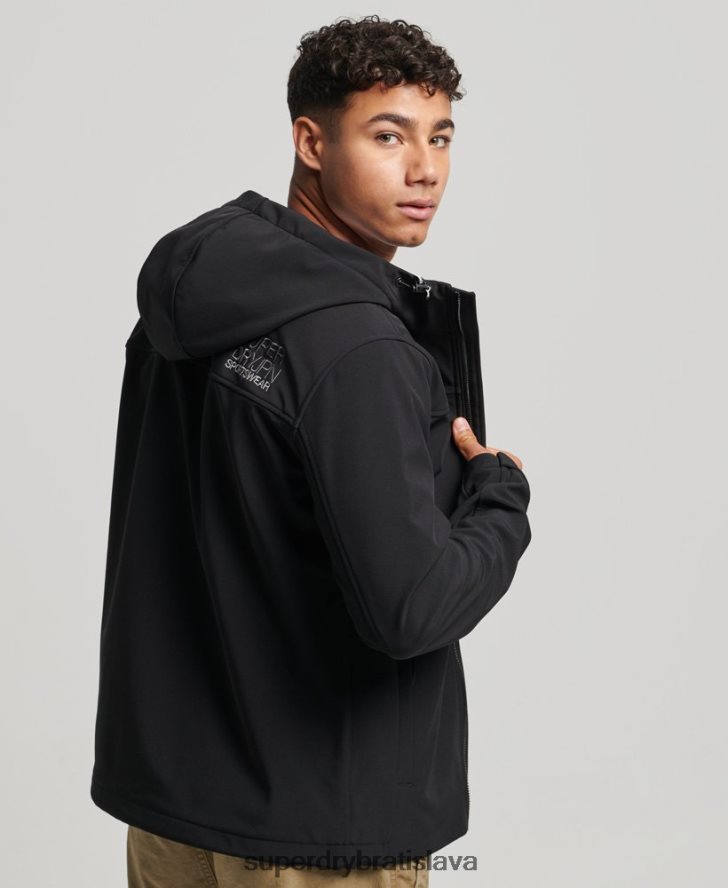 Superdry muži trekingová bunda 6B4ZTR910 oblečenie čierna