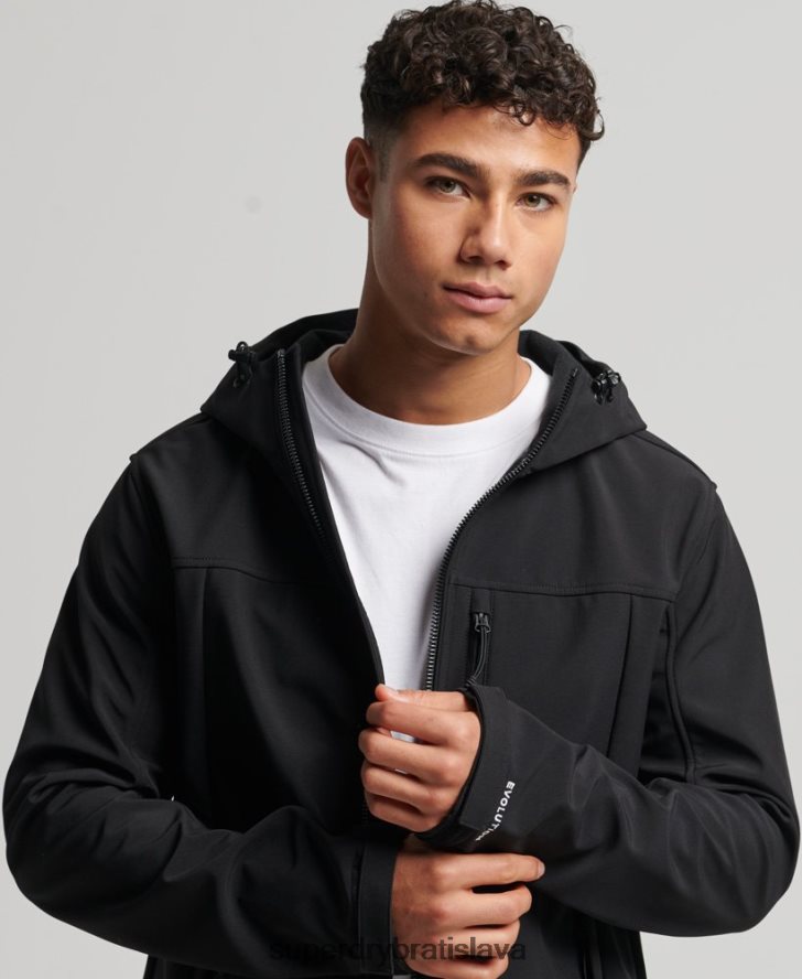 Superdry muži trekingová bunda 6B4ZTR910 oblečenie čierna