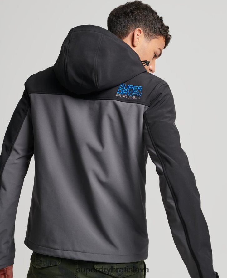 Superdry muži trekingová bunda 6B4ZTR917 oblečenie tmavošedý