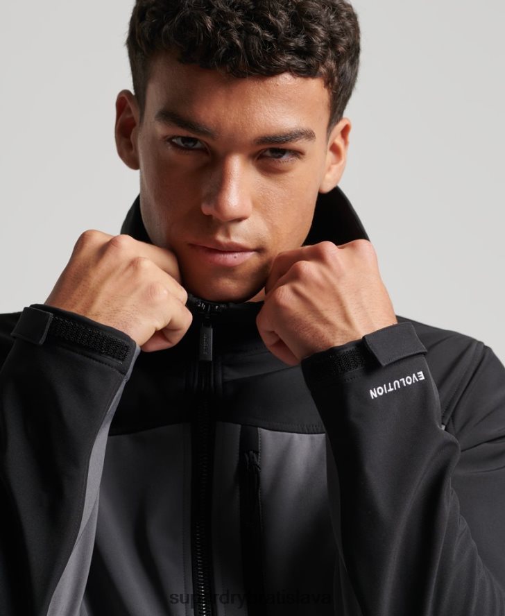 Superdry muži trekingová bunda 6B4ZTR917 oblečenie tmavošedý