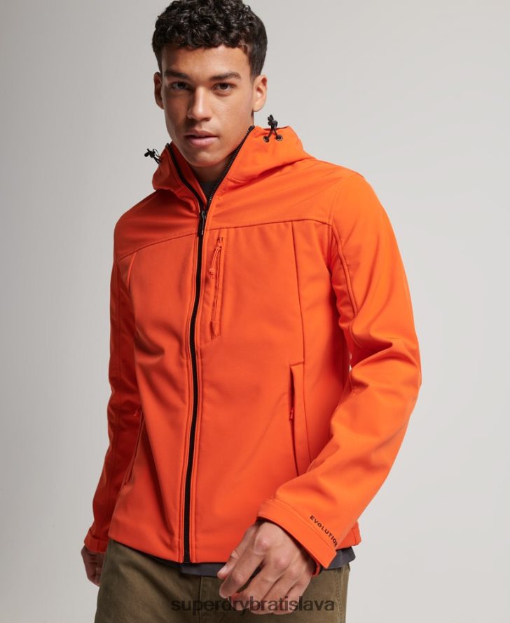 Superdry muži trekingová bunda 6B4ZTR936 oblečenie oranžová